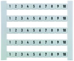 Klemmenmarkierer Weidmüller Dekafix 5 Aufdruck: 1…10, waagerecht weiss