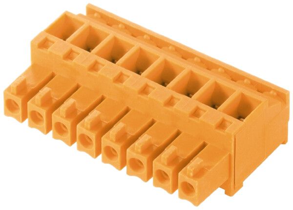 Buchsenstecker Weidmüller BCZ geschlossen 3.81mm 6L verzinnt orange