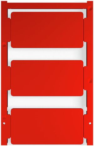 Marcatore per apparecchi Weidmüller MultiCard CC autoadesiva 30×60mm PA66 rosso