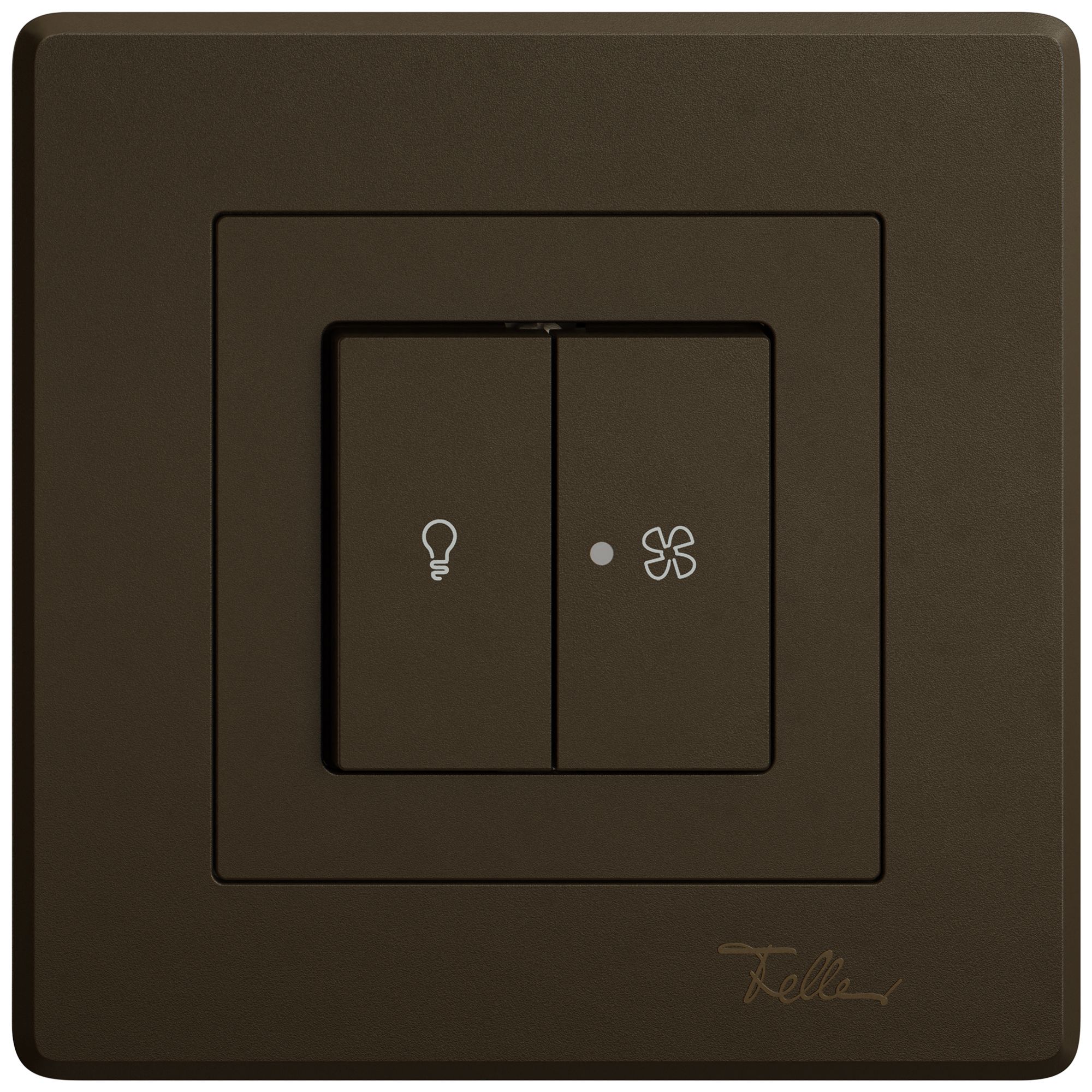 Kit di montaggio INC EDIZIO.liv SNAPFIX® p.luce&venti 2 tasti lent.front.ma