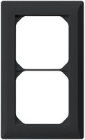 UP-Abdeckrahmen kallysto.line 2×1 schwarz 92×152mm
