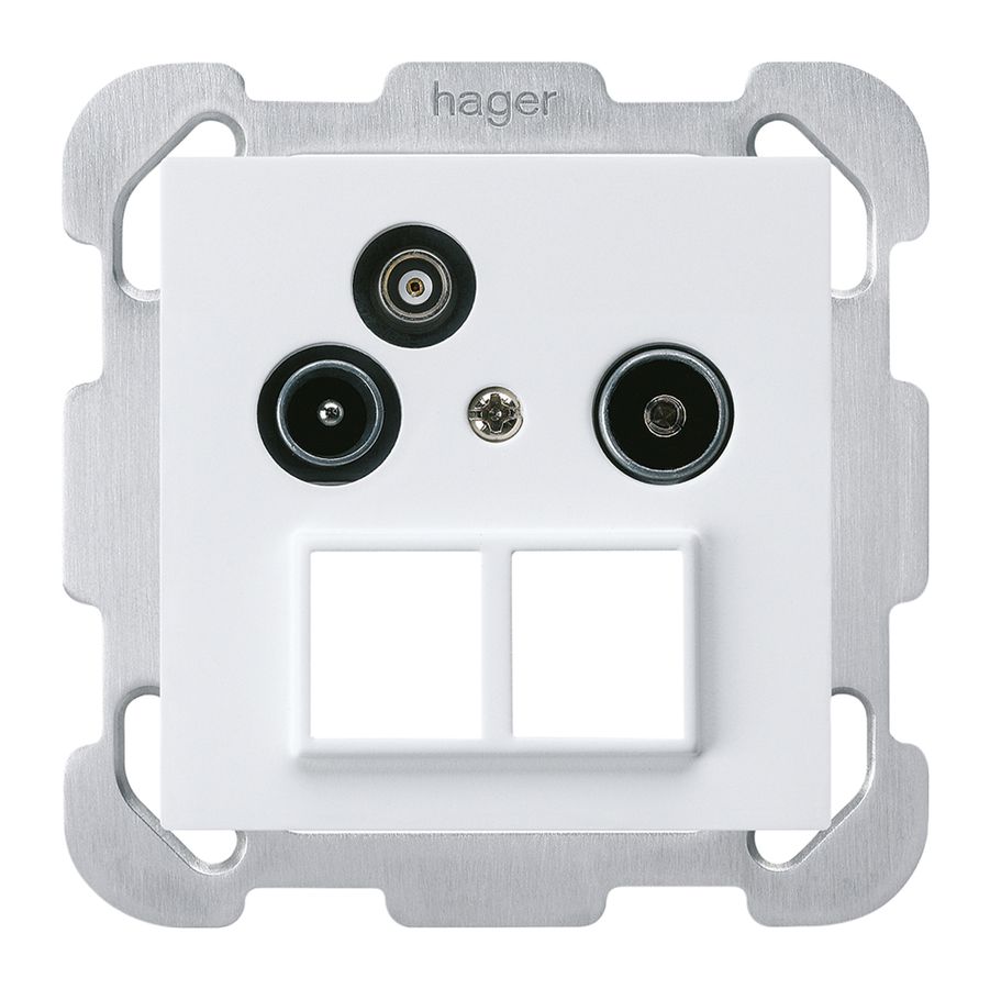 UP-Antennendose R/TV-Daten kallysto HMS B 2GHz 19db weiss