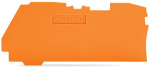 Plaque d.recouvrement/intermédiaire WAGO TopJob-S 1mm 2L orange pour série 2106