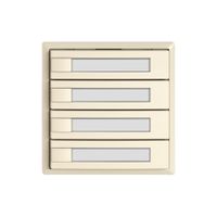 Universaltaster EDIZIO.liv UNI SNAPFIX® 5…48V o.LED 4× 1-Tbed.Pap.cr