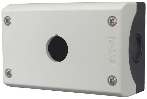 AP-Gehäuse Eaton RMQ M22-I1-AI Ø22.5mm IP67/IP69K grau 120×80×56mm