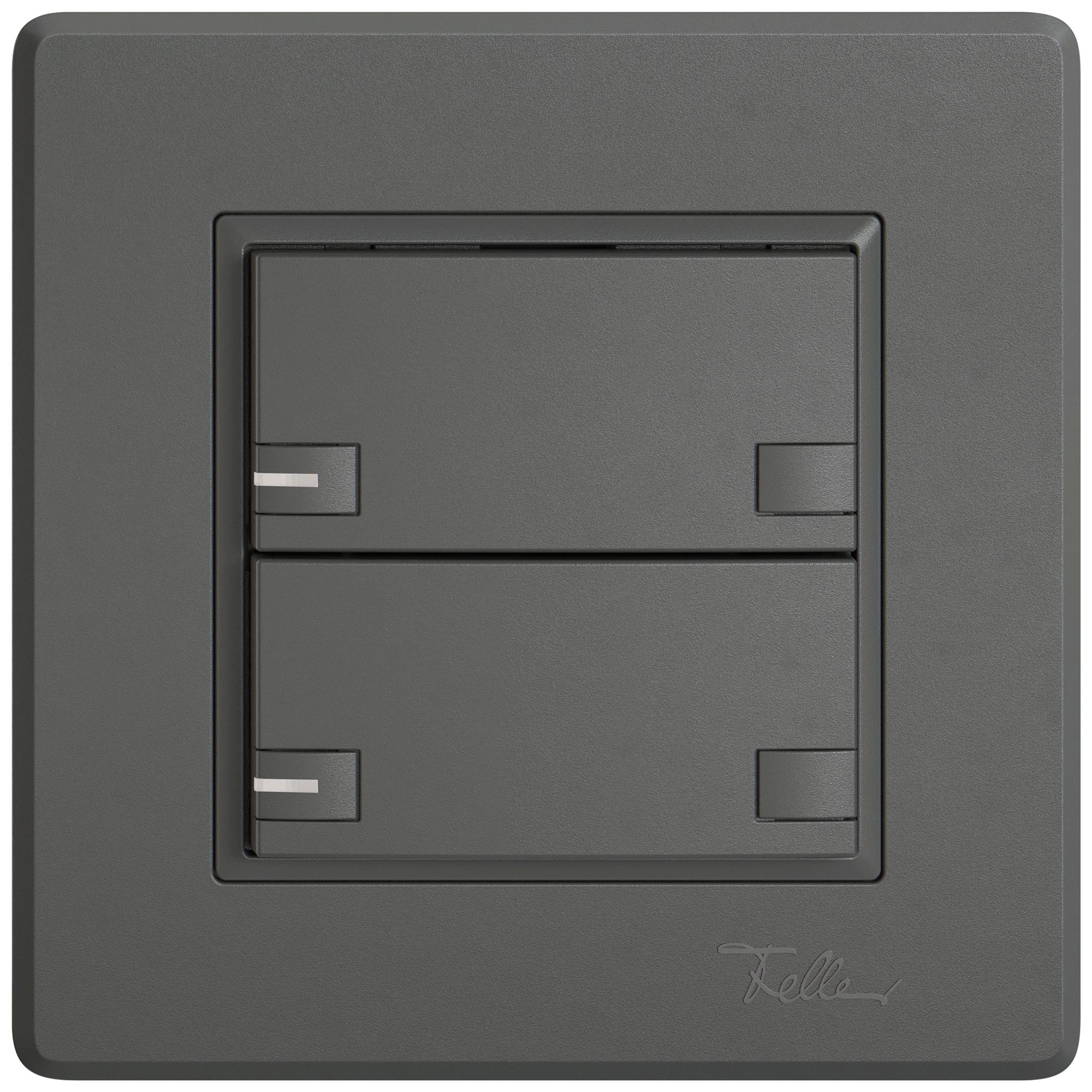 UP-Universaltaster EDIZIO.liv UNI SNAPFIX® 12…48V m.LED blau 2× 2-Tbed.dgu