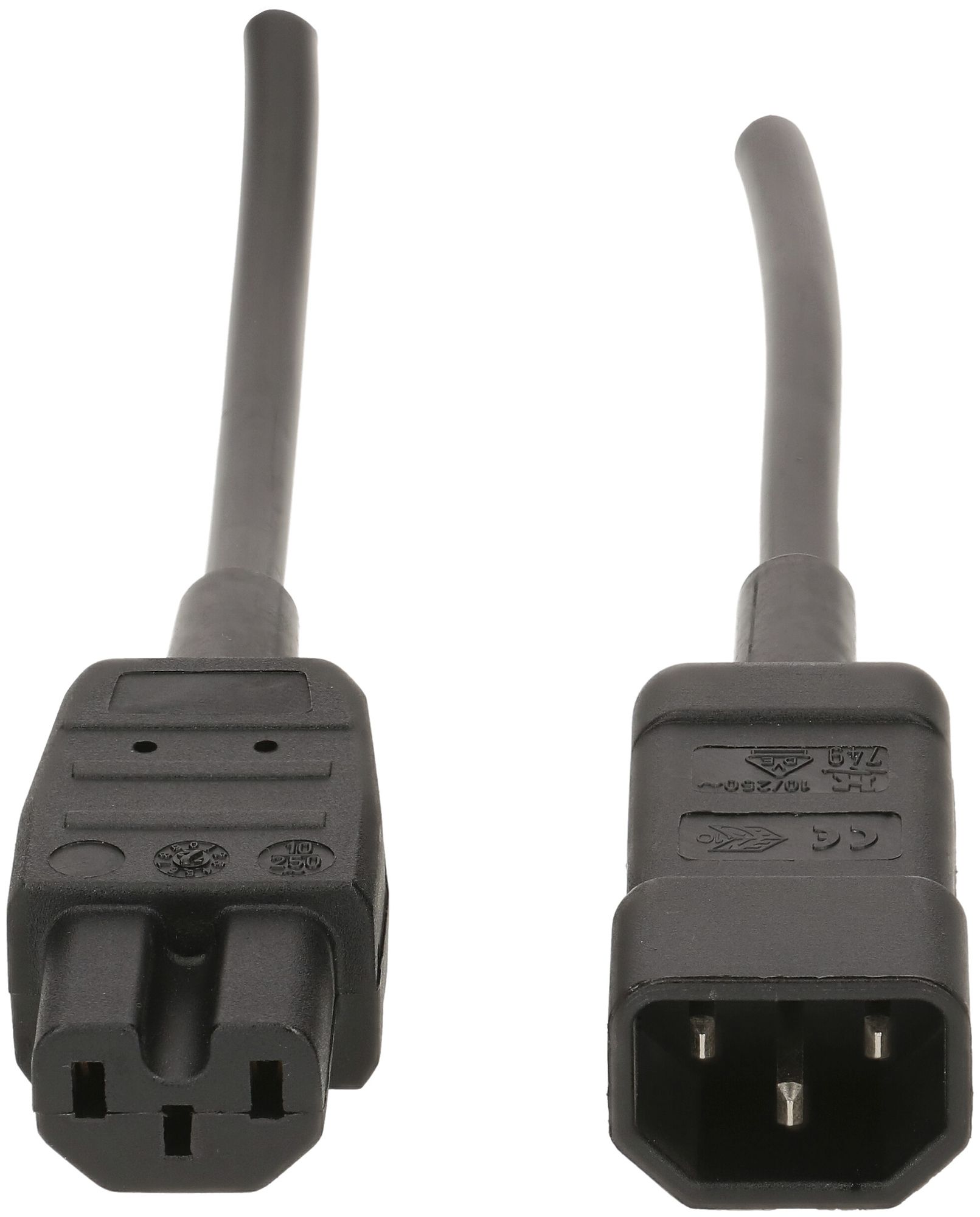 Apparatekabel MAX HAURI C14/C15 Td 3×1mm² 2.5m schwarz