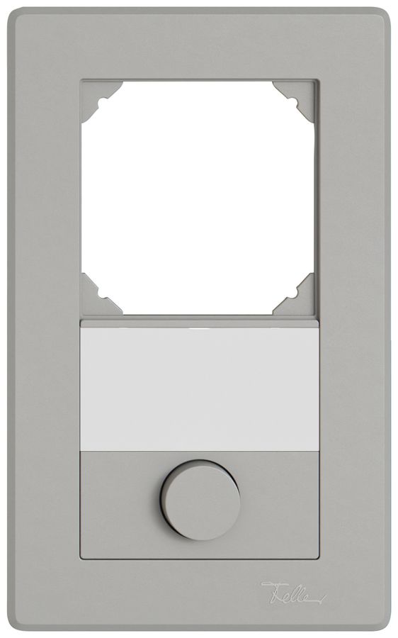 UP-Kombination EDIZIO.liv SNAPFIX® 2×1 156×96mm leer+Schliesser 1L hellgrau