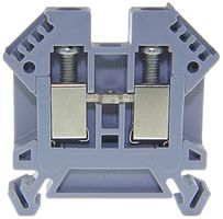 Morsetto di passaggio componibile Woertz 0.5…6mm² 41A 1000V vite 2×1 DIN 35mm gr