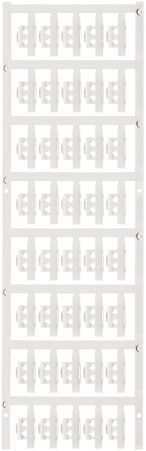 Marqueur de conducteur Weidmüller MultiCard SFC p.Ø1.5…2.5mm 21×5.8mm PA66 blanc