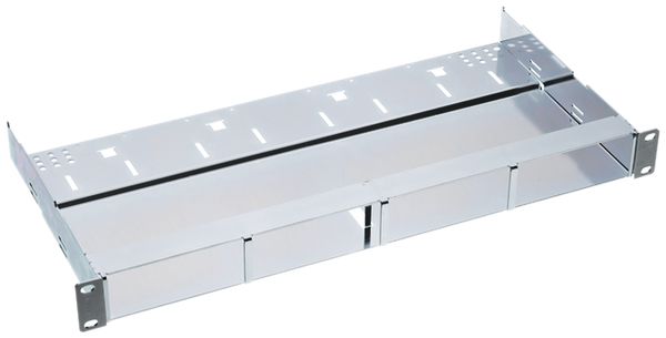 Panneau de distribution 19" HD 1UH pour 48×RJ45, 43.2×482.6×225mm gris