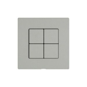 Bedienaufsatz zu Druckschalter EDIZIO.liv Wiser SNAPFIX® 60×60×35mm hellgrau