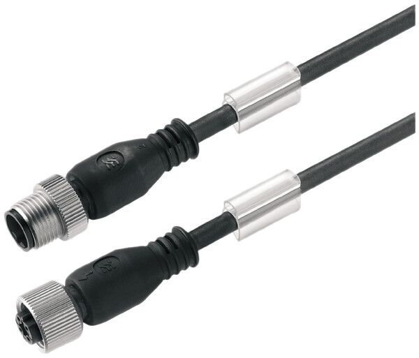 Cavo Weidmüller SAIL M12/M12 4L 10m spina/presa dritta PVC noir, A