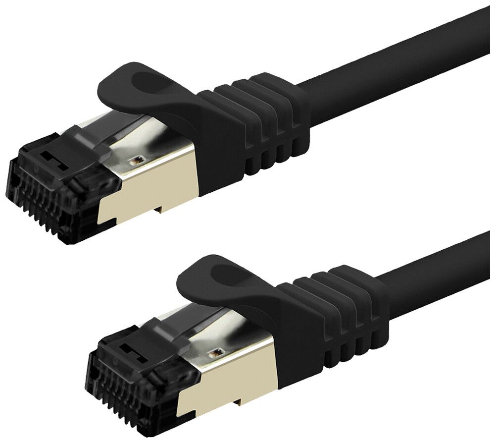 Patchkabel RJ45 VALUE CAT8.1 S/FTP AWG26 1:1 LSZH schwarz 3m