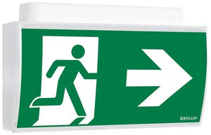 Notleuchte ESYLUX SLF LEDi SC/C Wandmontage, mit Akku