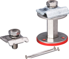 Anschliesspunkt Flury FE 68 kurz, Inox A4, L=50mm