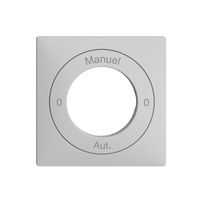 Frontset 0-Auto-0-Main EDIZIOdue hellgrau 60×60mm für Schlüsselschalter