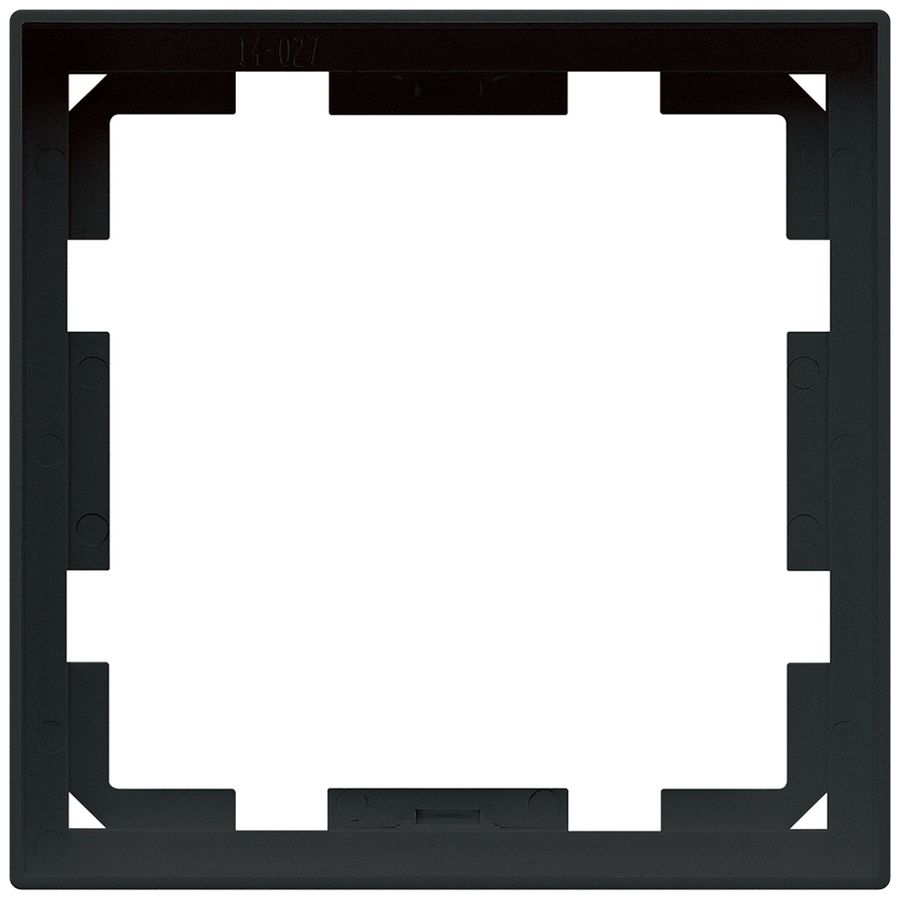 Frontrahmen KNX Hager kallysto für RTR schwarz