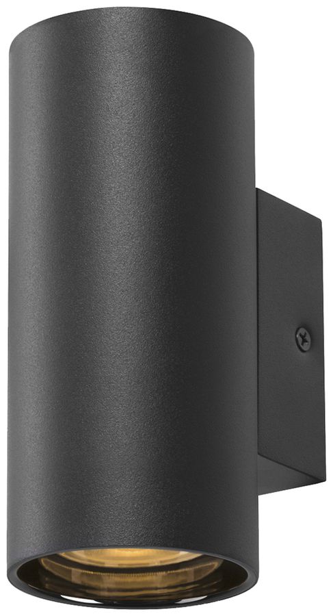 Applique SLV ASTO TUBE GU10 1×10W Ø70×155mm noir