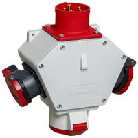 Kreuzverteiler DEM DB34232 2×T25 1×16A Stecker 16A