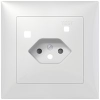Kit frontal SIDUS B pour prise FI T13 avec shutter blanc brillant