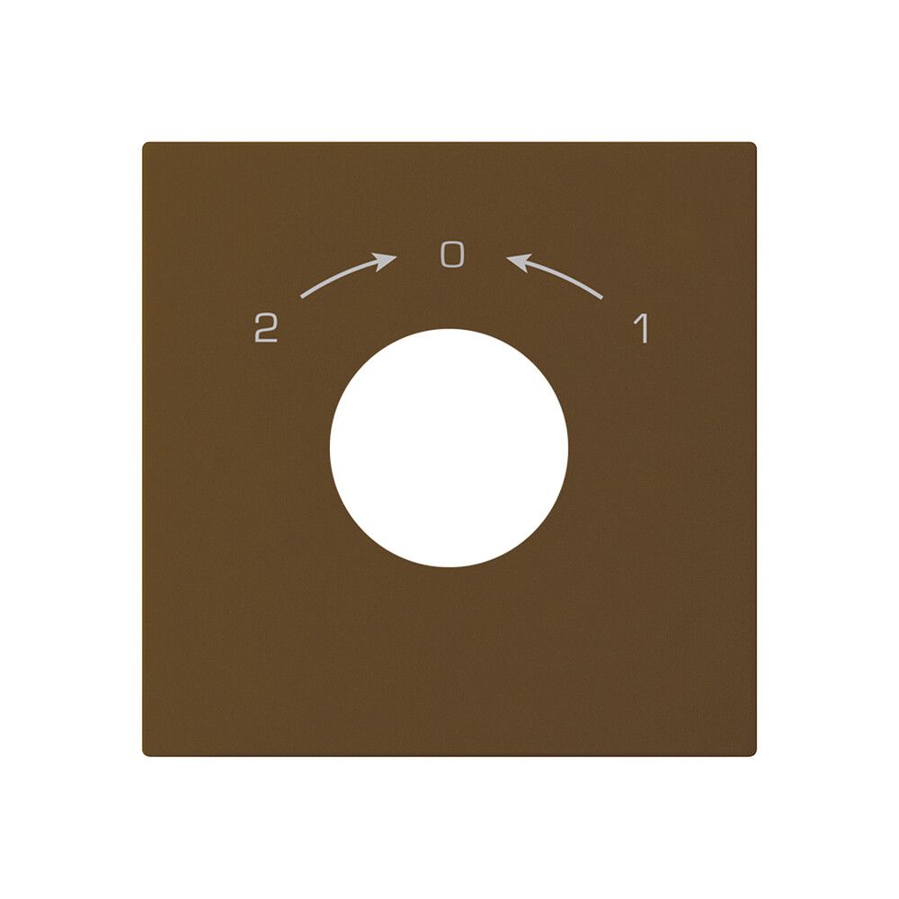 Kit di copertura kallysto per interruttore a chiave contatto invertitore marrone
