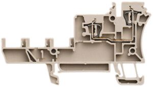 Sensor-/Aktor-Reihenklemme Weidmüller ZIA 1.5/4L-1S Zugfeder 1.5mm² beige