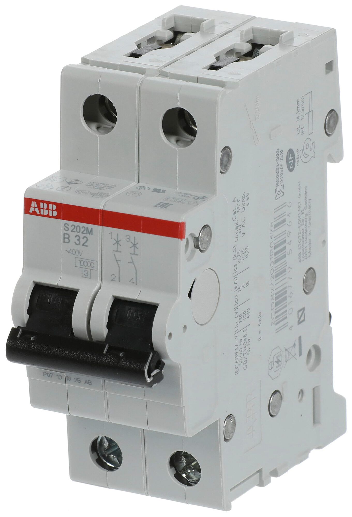 Disjoncteur ABB S202M-B32 32A B 10kA
