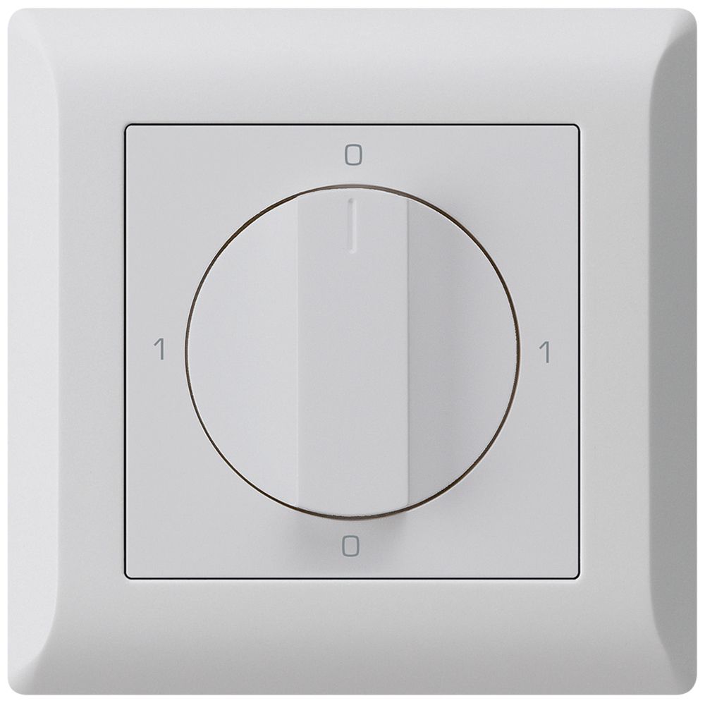 UP-Drehschalter kallysto.line 0/2L hellgrau mit Drehgriff