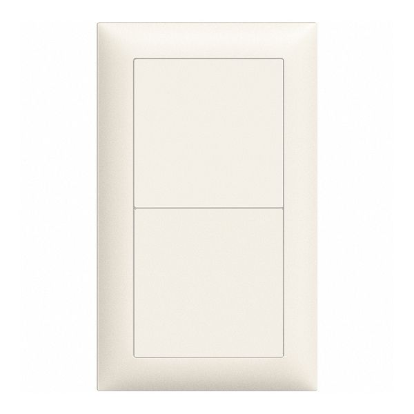 UP-Kombination EDIZIOdue 2×1 vertikal 2×blind weiss