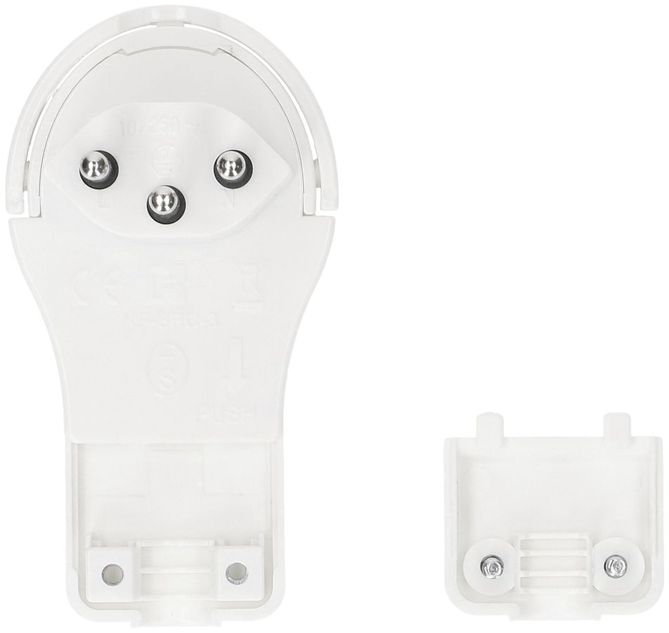 Fiche angulaire type 12 MAX HAURI 230V 10A IP20 blanc