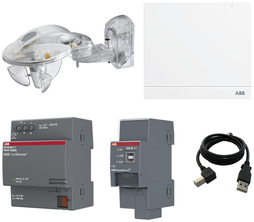 Kit station météorologique ABB-free@home WS-Set-1.1, pour maison d'appartement