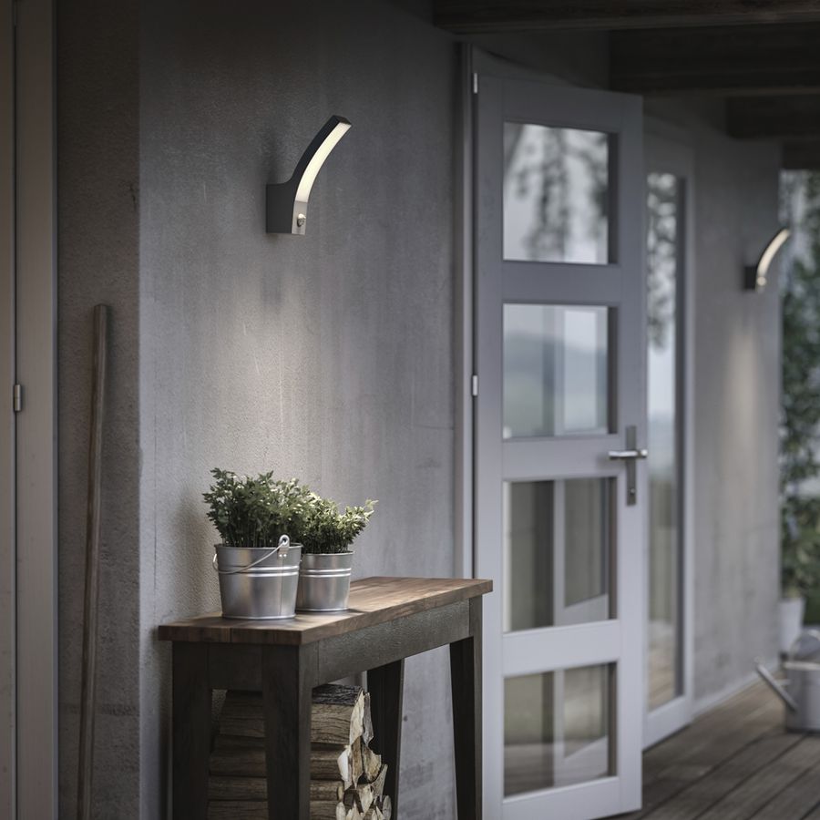 Applique LED Philips Splay SEN 12W 1200lm 4000K IP44 anthracite