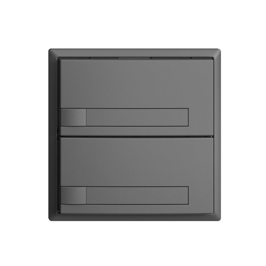 Poussoir KNX RGB EDUE, 250mW, s.LED, a.insert papier, 2×poussoir, 1×touche, grf