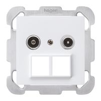 Prise multimédia ENC kallysto R/TV montage B 23dB 2GHz blanc