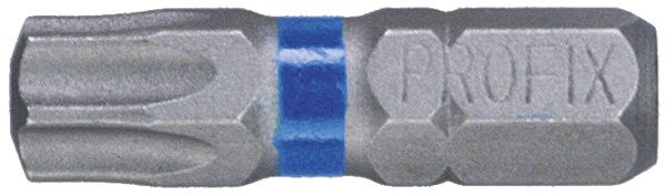 Bit Torx-Schraube PROFIX T40×25mm 1/4" Markierung blau