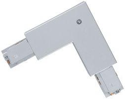 AP-L-Verbinder Eglo für 3-Phasen-Stromschiene, Schutzleiter aussen, silber