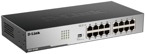 Switch D-Link DGS-1016D/E, 16-Port unmanaged Gigabit