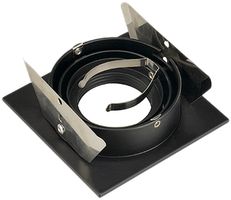 Downlight INC SLV NEW TRIA, GU10 50W carré IP20 noir mat