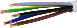 Installationskabel FE0 5×16mm² 3LNPE grau Dca