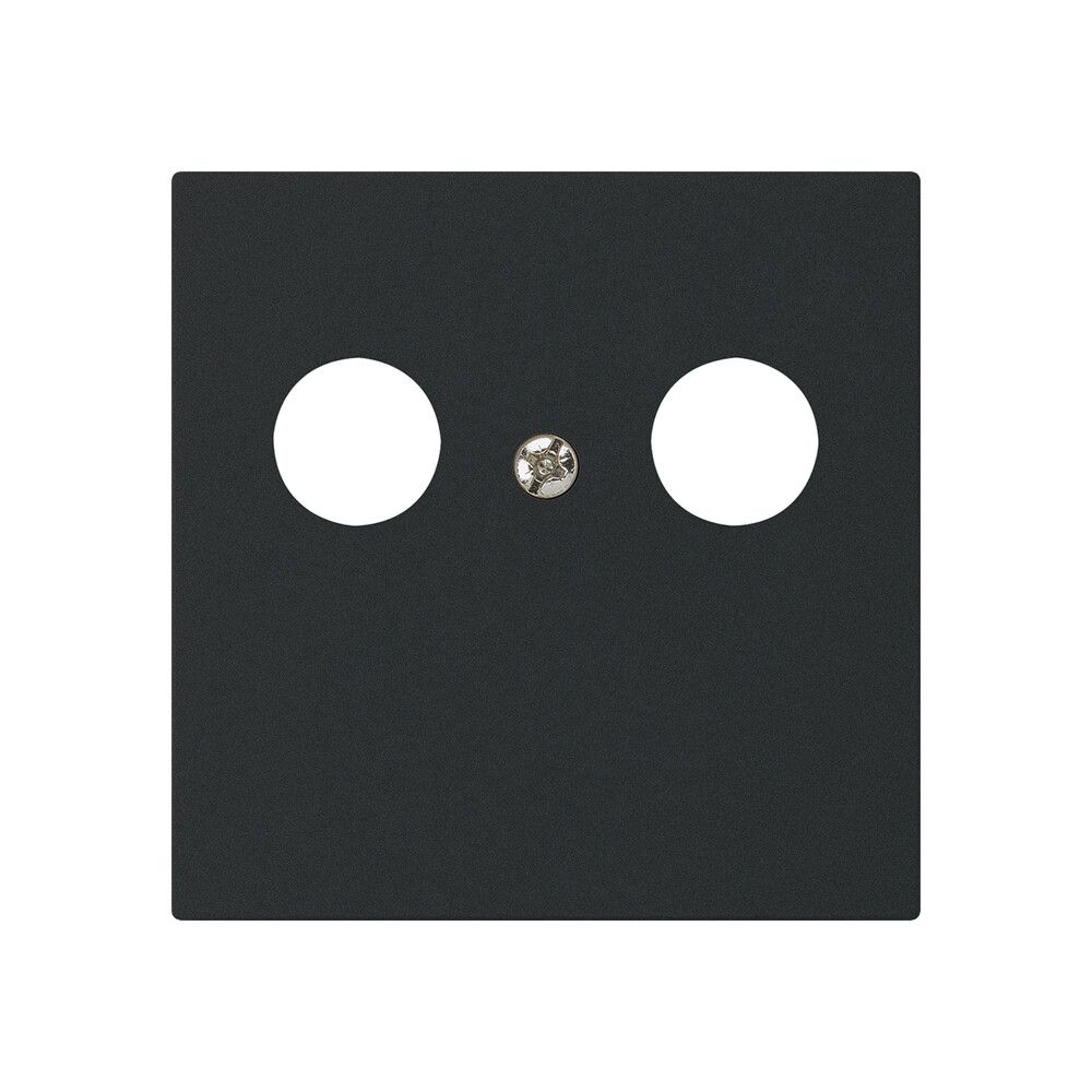 Placca frontale kallysto per R&M HWS nero 2×coass.