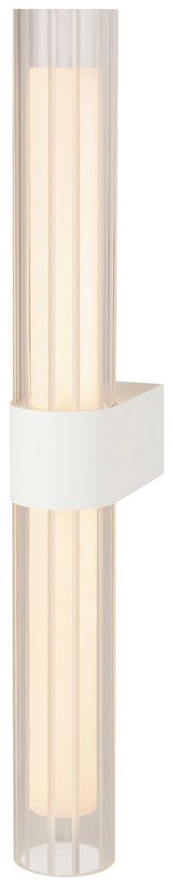 Applique LED SLV LYGANT double 11W 800lm 3000K IP44 587×75mm blanc