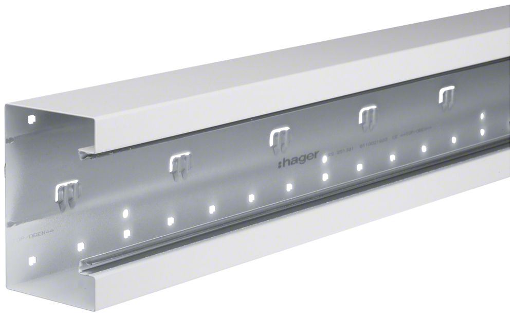 Canal d'allège tehalit BRS 130×85×2000mm acier blanc trafic