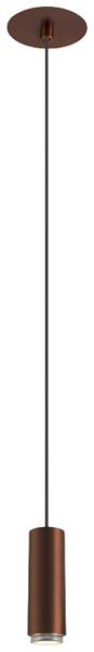 EB-LED-Pendelleuchte SLV LALU 9.5W 680lm 3000K DIM Ø34.5mm Bronze