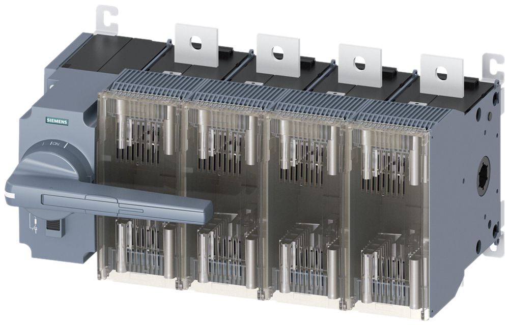 Interrupteur de charge Siemens SENTRON 3KF5 t.5 DIN-2/3 630A 4p complet G cp