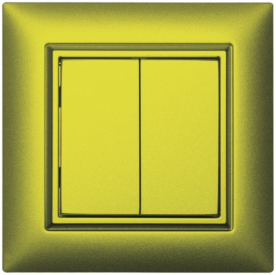 Poussoir RF AP ALADIN EnOcean EDIZIOdue, 2-fois, lemon