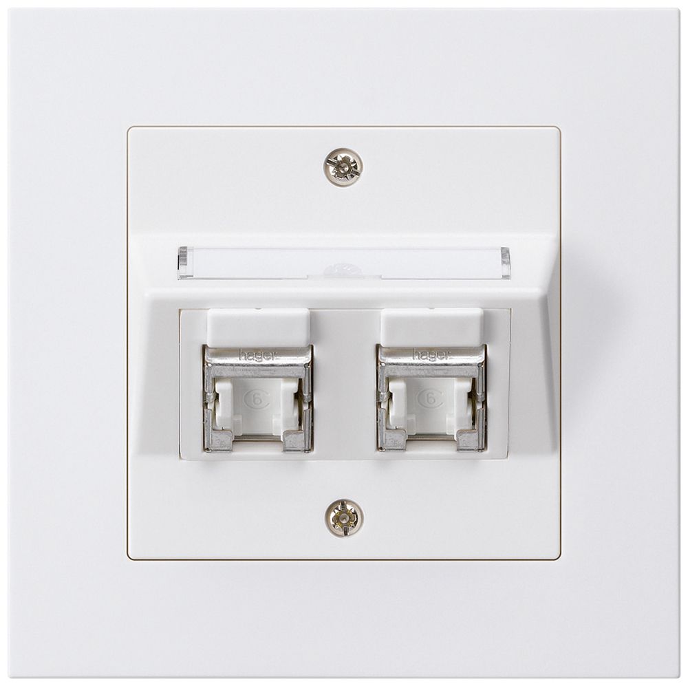 Kit de montage ENC kallysto.pro C cat.6 2RJ45/s blanc