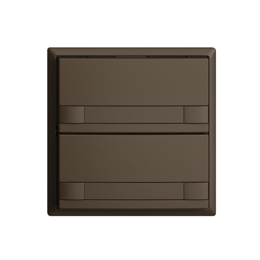 Poussoir KNX RGB EDUE, 250mW, s.LED, a.papier, 2×poussoir, comm.2×touches, cof