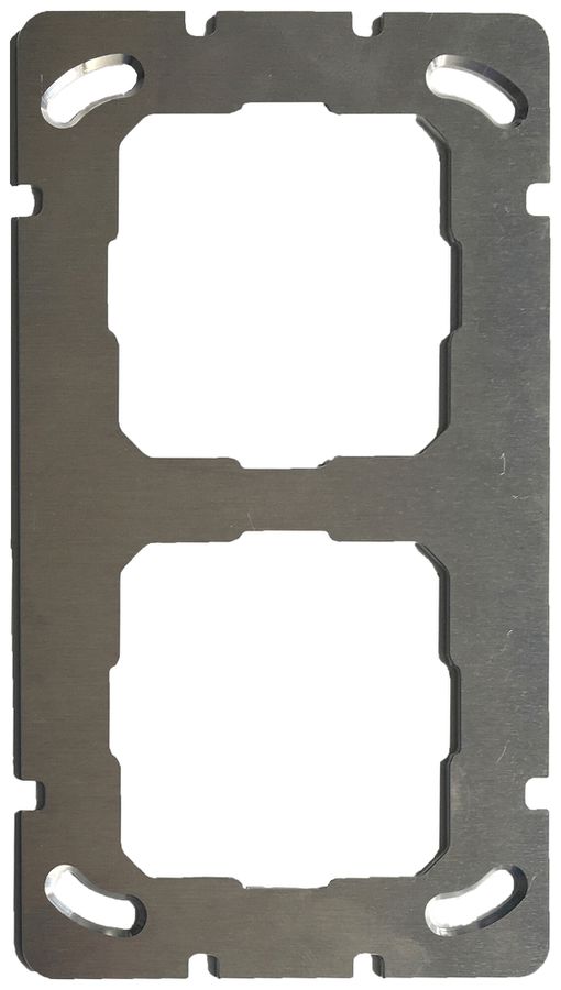 Piastra di montaggio MDT ZMTR-CH2B 2×1 per 2× programma design 55