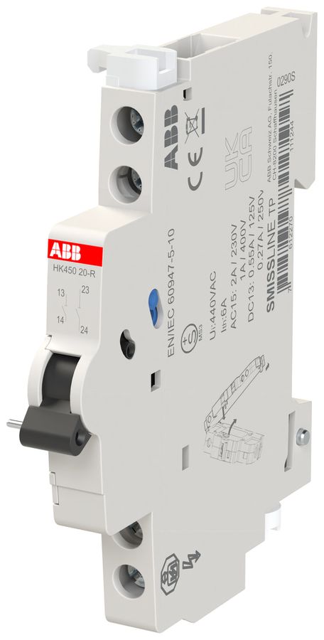Hilfsschalter ABB SMISSLINE CLASSIC HK45020-R, 2S, 6A/230V, rechts